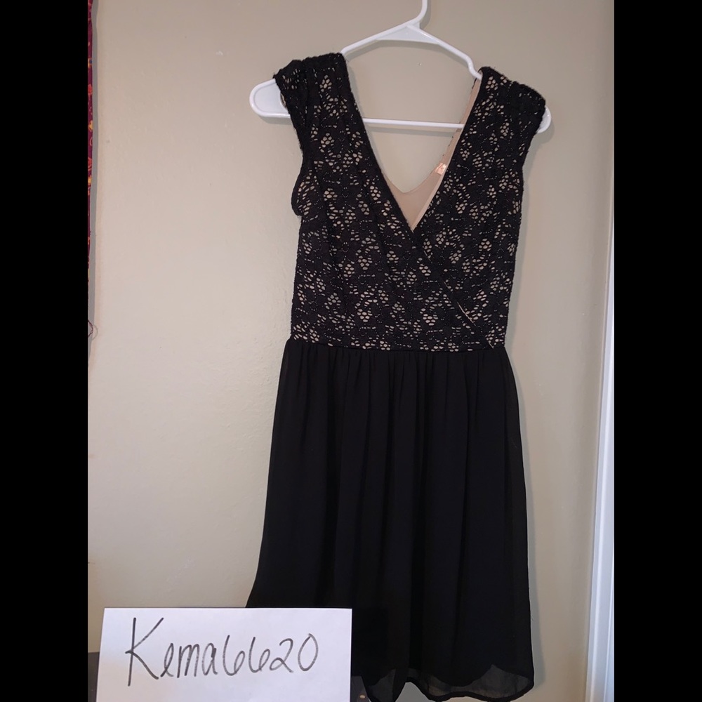 Black Lace Mini Dress